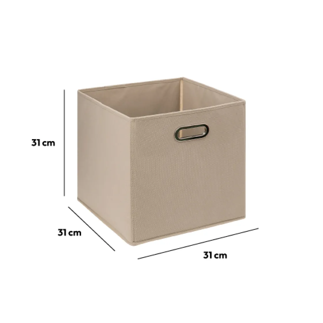 5five Panier tissu 31x31 cm, Lin