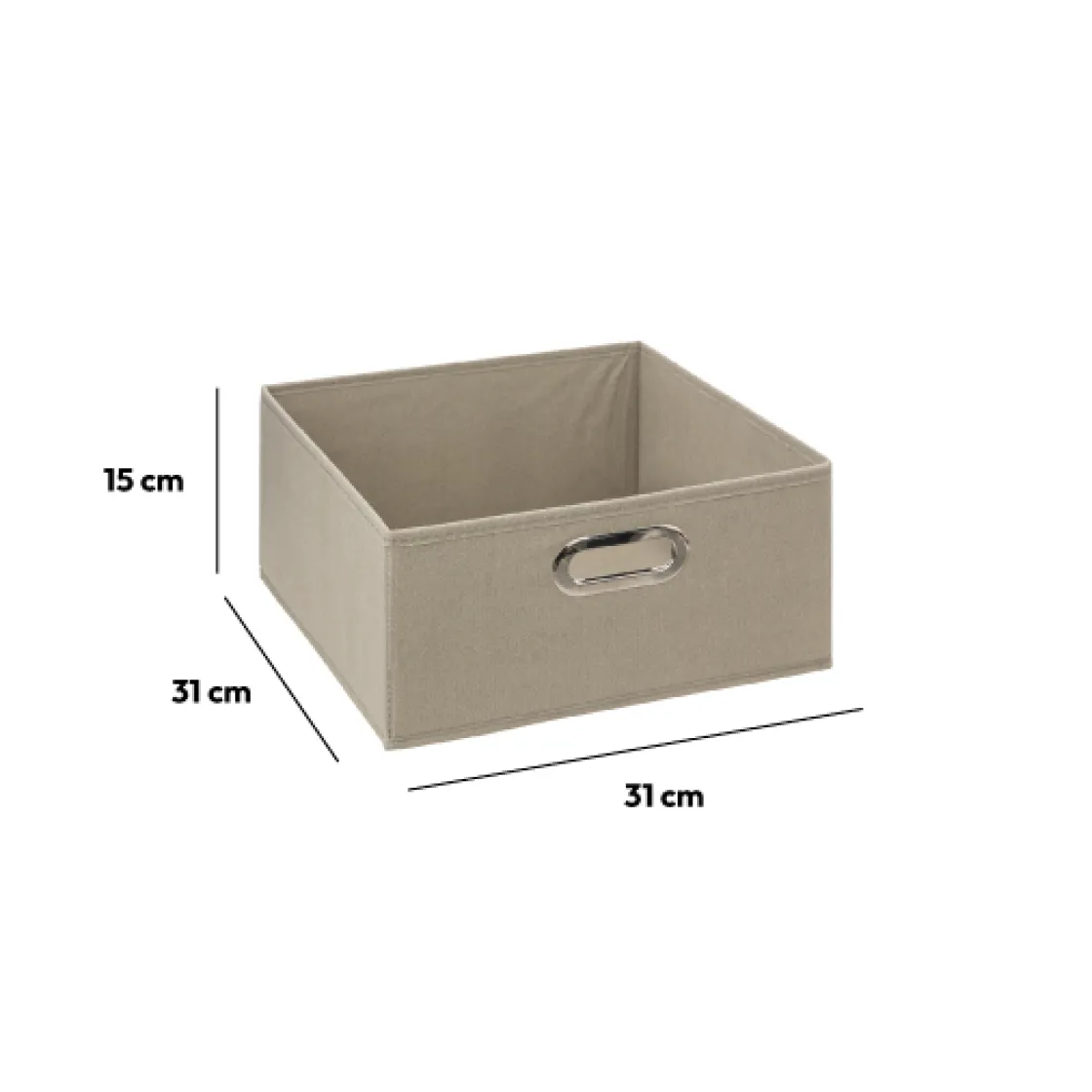 5five Panier tissu 31x15 cm, Lin