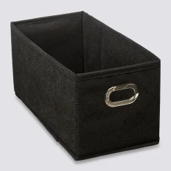 5five Panier tissu 15x31 cm, Noir