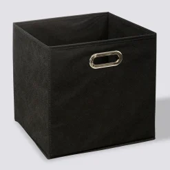 5five Panier tissu 31x31 cm, Noir