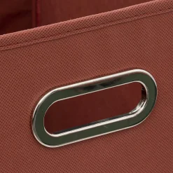 5five Panier tissu 31x31 cm, Terre de sienne