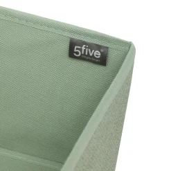 5five Panier tissu 31x15 cm, Vert clair
