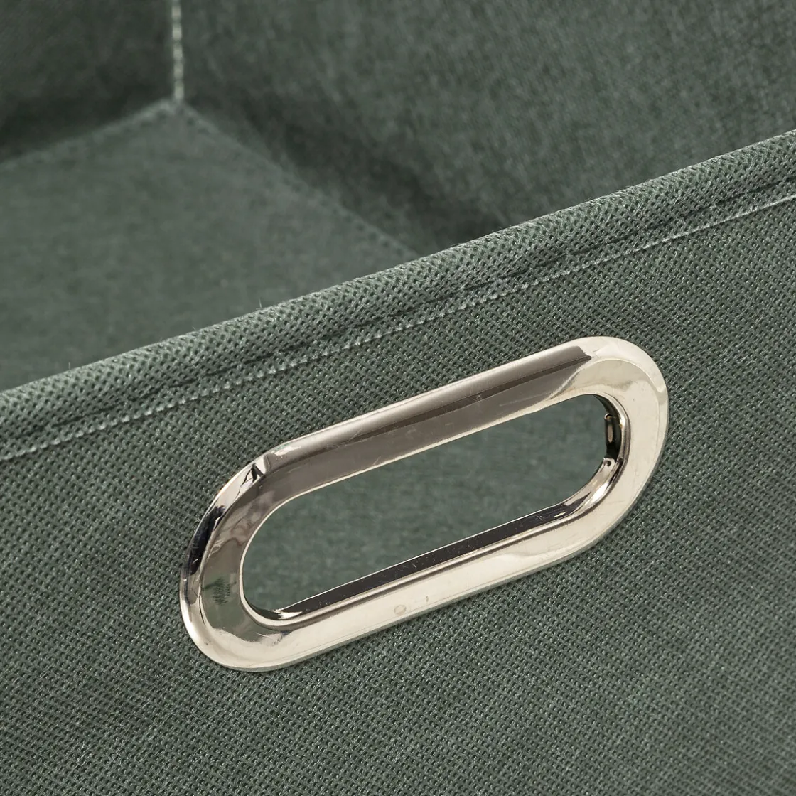 5five Panier tissu 31x15 cm, Vert Kaki