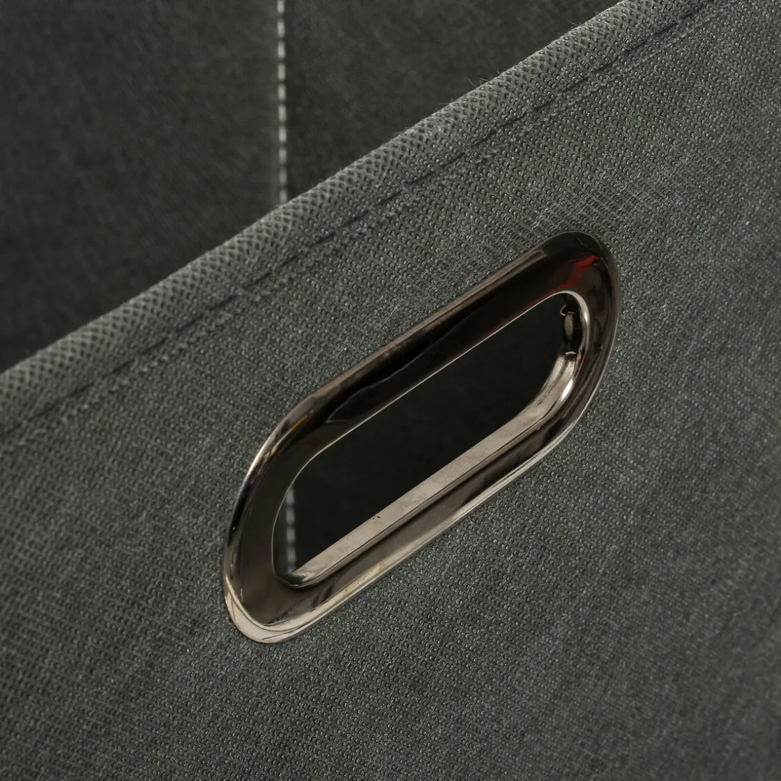 5five Panier tissu 31x31 cm, Vert Kaki