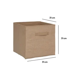 5five Panier toile de jute 31x31 cm