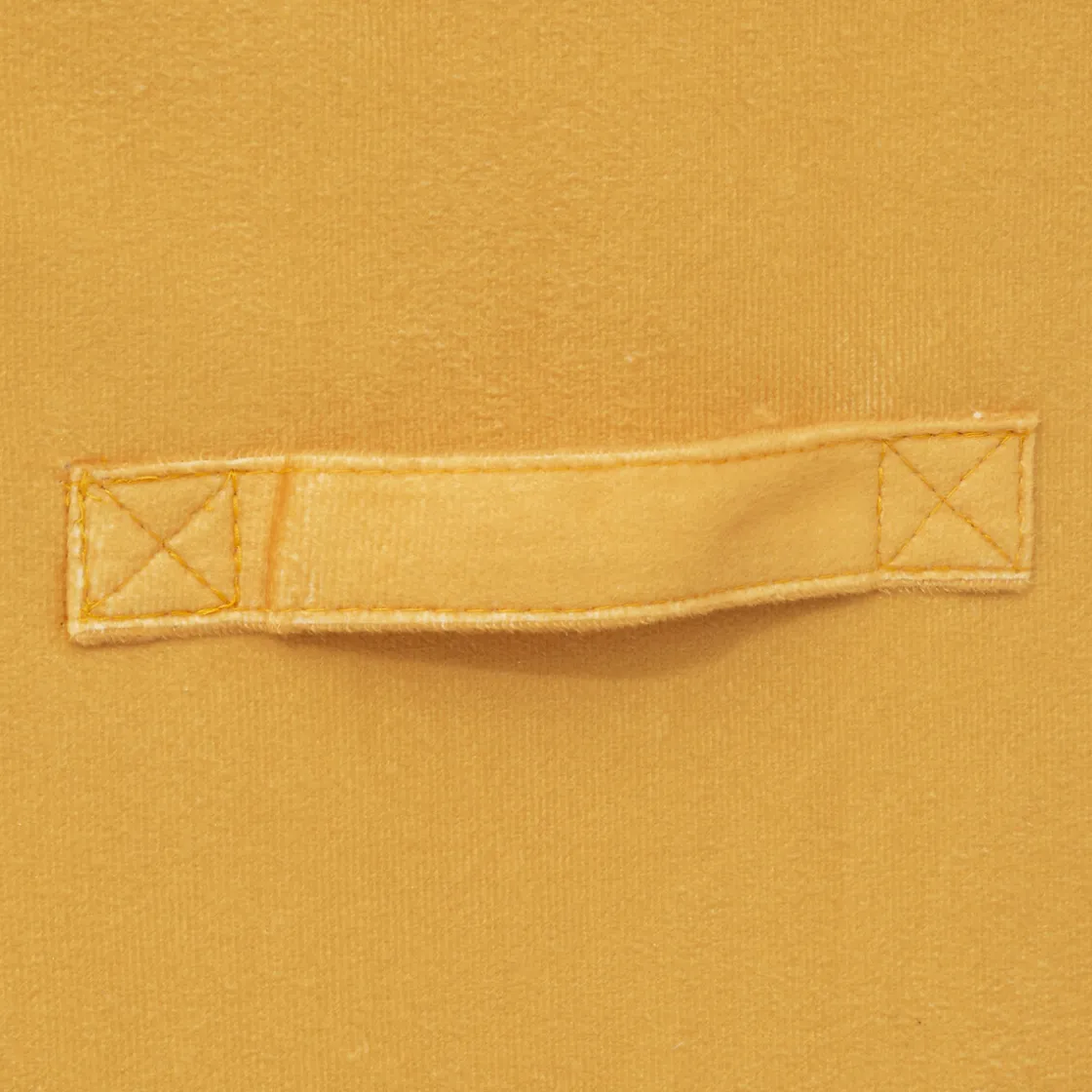 5five Panier velours 31x31 cm, Jaune