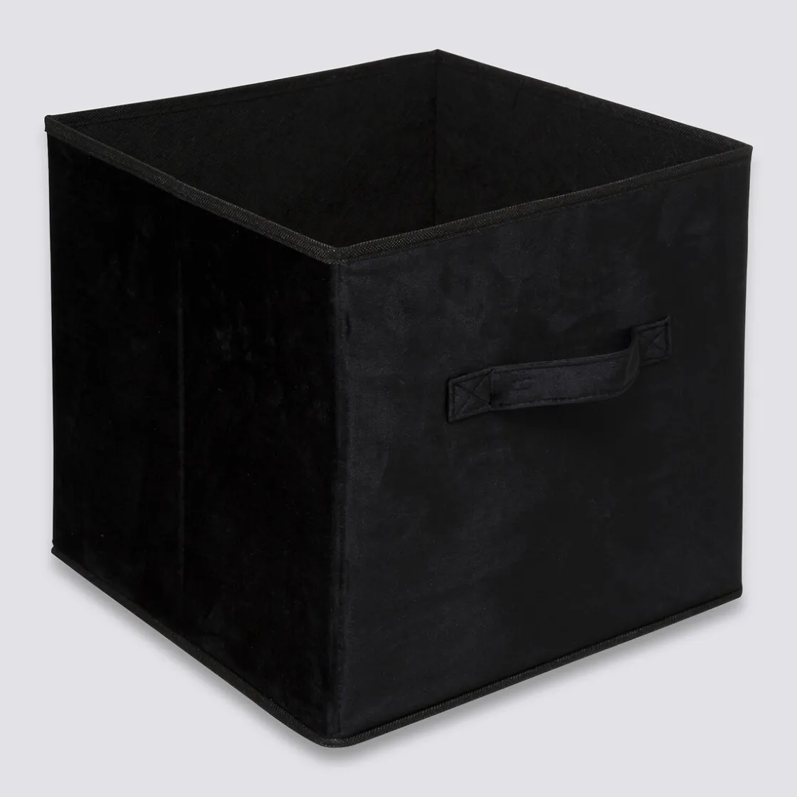 5five Panier velours 31x31 cm, Noir