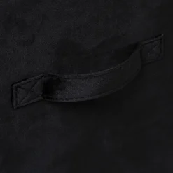 5five Panier velours 31x31 cm, Noir