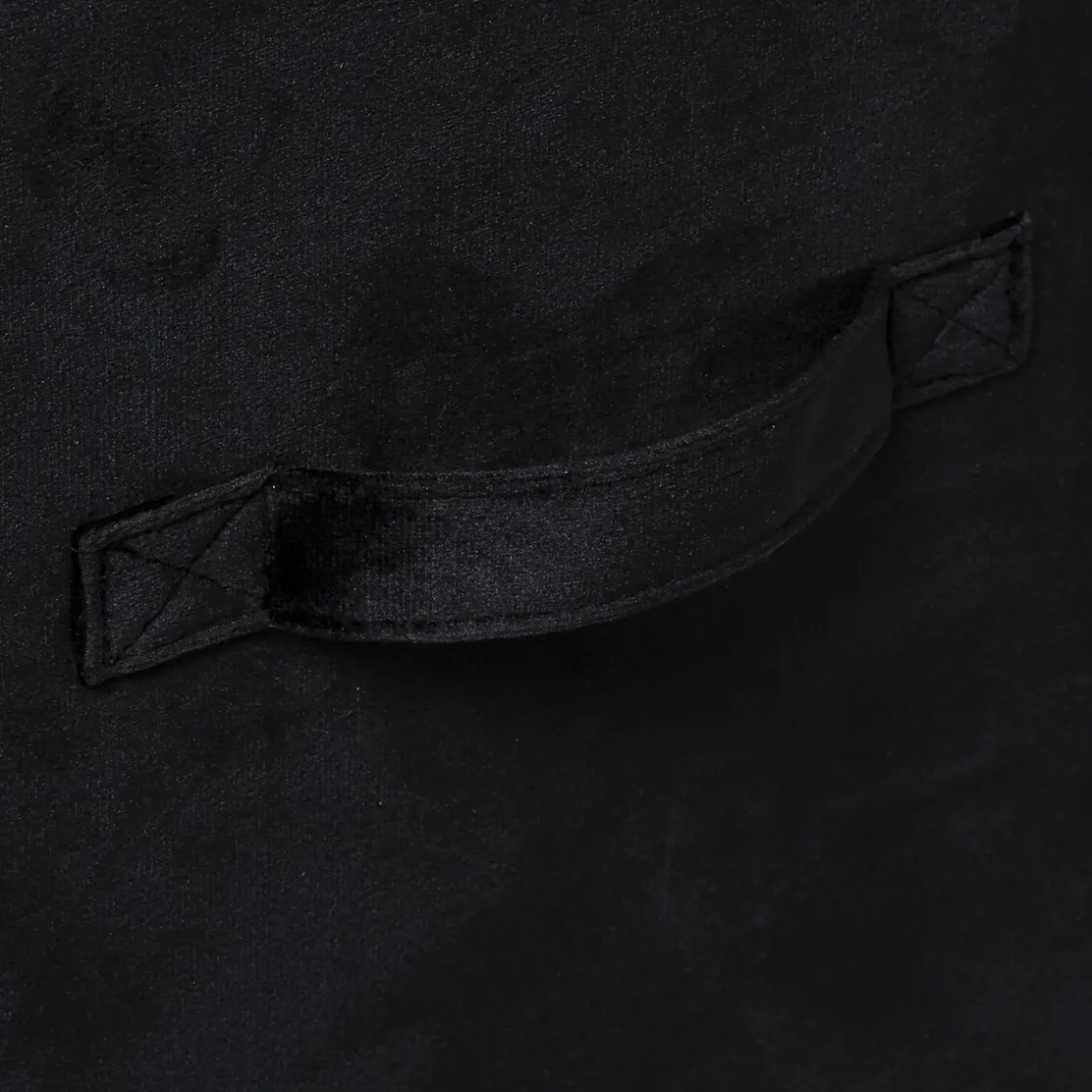 5five Panier velours 31x31 cm, Noir