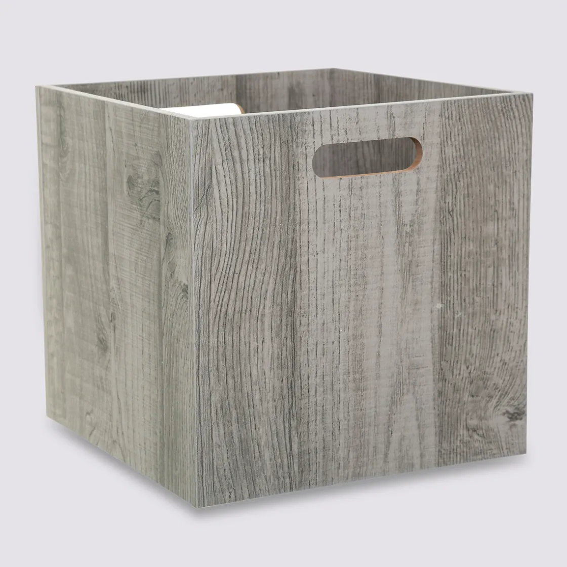 5five Panier 31x31cm, Effet chêne gris