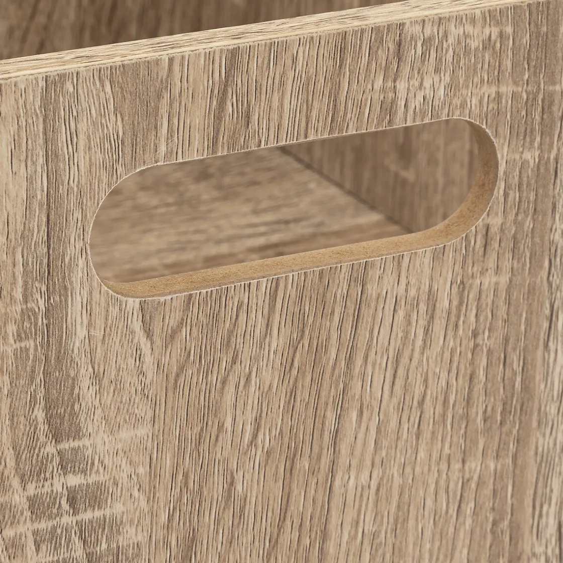 5five Panier 31x15cm, Effet chêne naturel