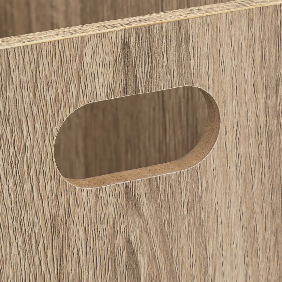 5five Panier 15x31cm, Effet chêne naturel