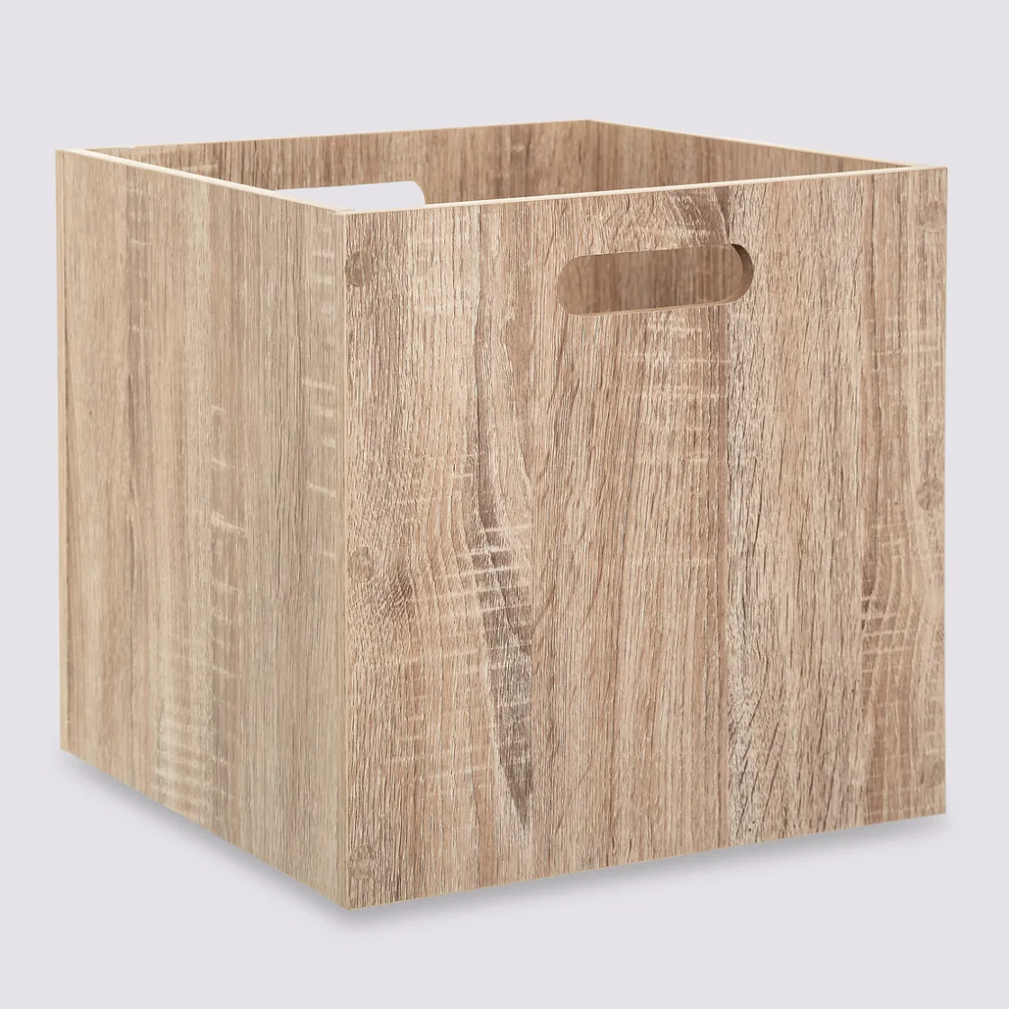 5five Panier 31x31cm, Effet chêne naturel