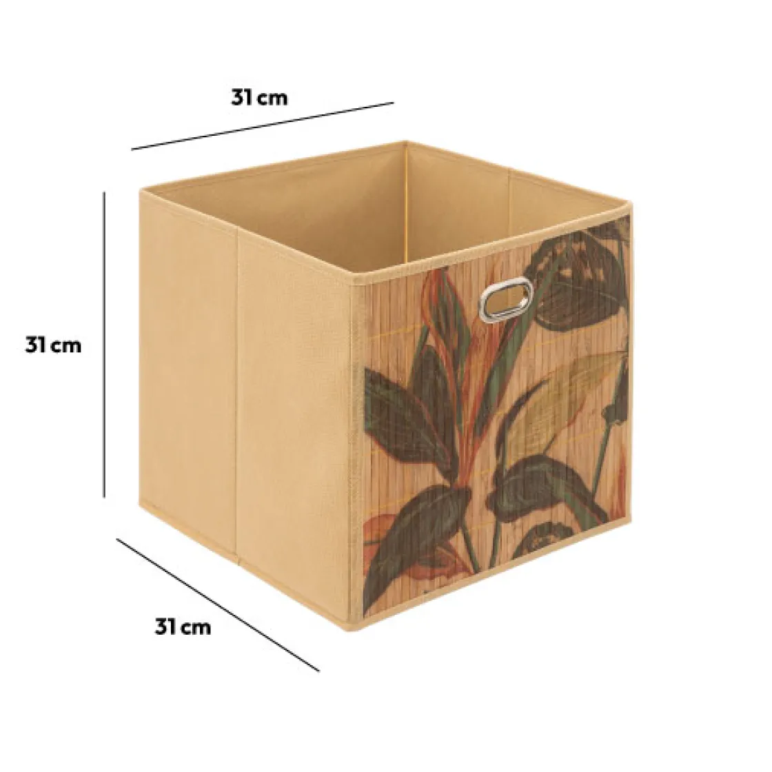 5five Panier 31x31cm, Latte bambou