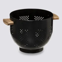 5five Passoire métal D20 cm, Gris charbon