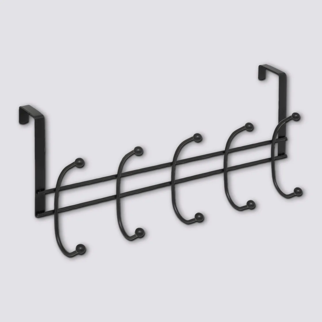 5five Patère 4 têtes acier, Noir