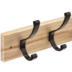 5five Patère 4 têtes bois/métal