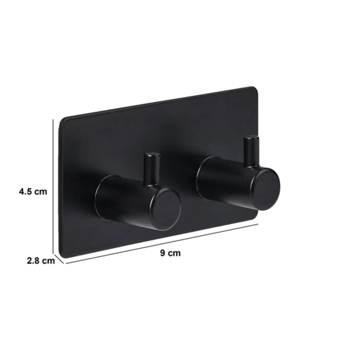 5five Patère adhésive 2 têtes