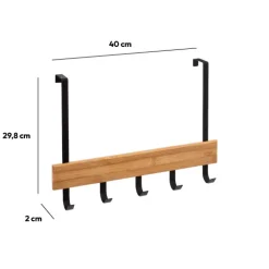 5five Patères accroches portes, Noir