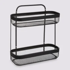 5five Petite étagère 2 niveaux métal, Noir