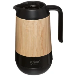 5five Pichet isotherme 1L, Effet bois naturel