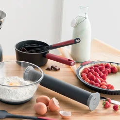 5five Pinceau en silicone, Noir et rouge