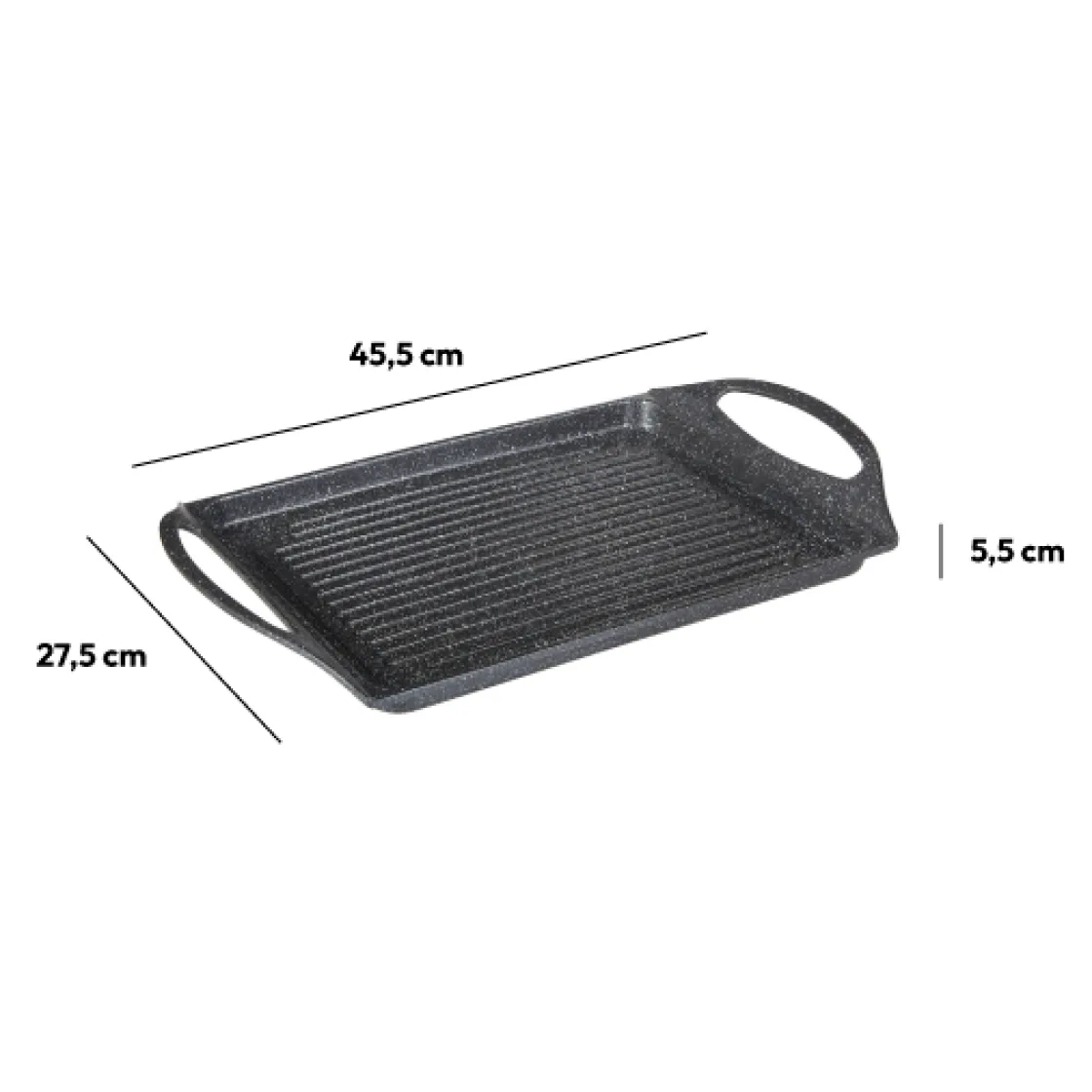 5five Plancha Aluminium, 45x27 cm