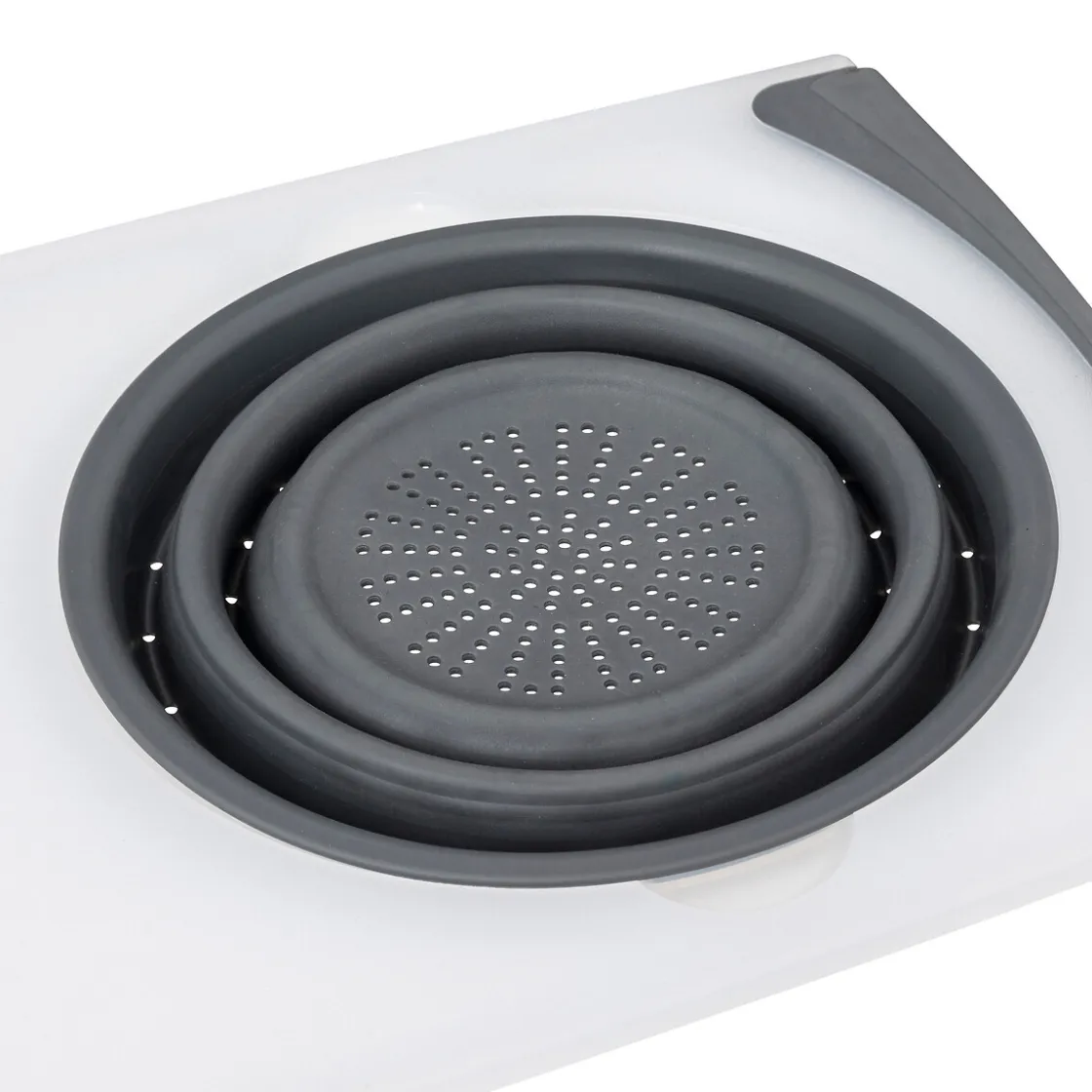 5five Planche à découper avec passoir retractable