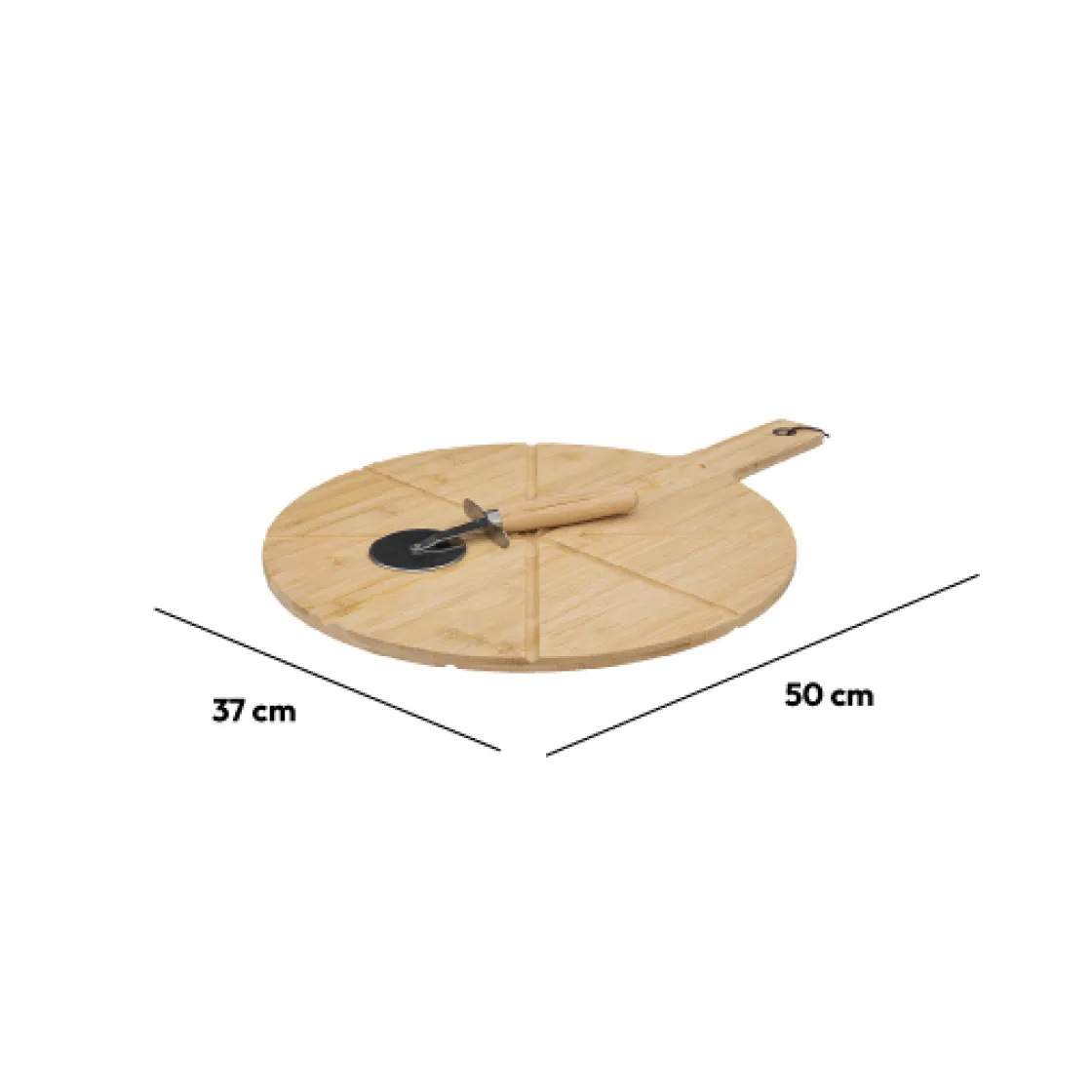 5five Planche à découper pizza avec roulette, 37cm