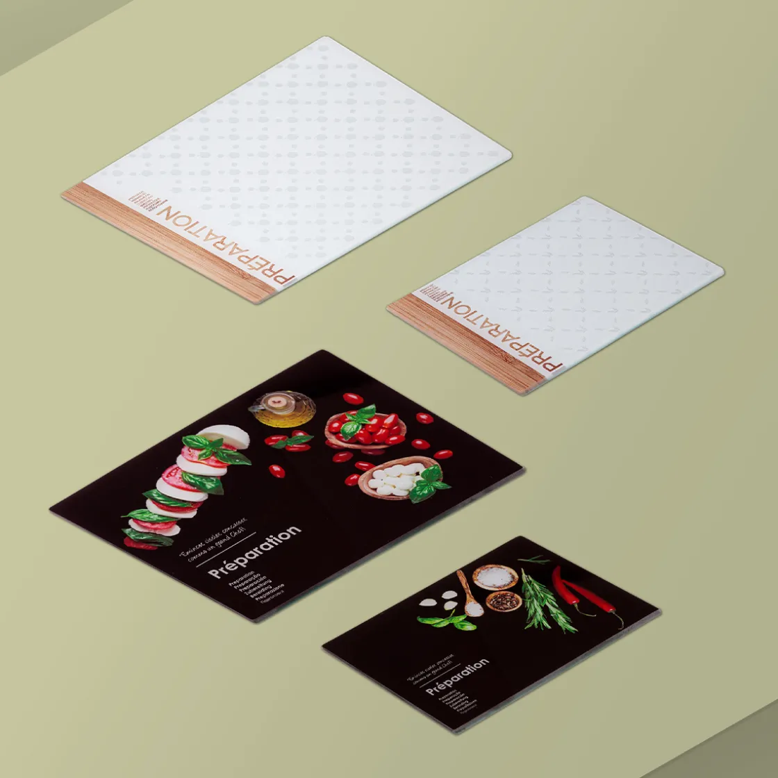 5five Planche à découper 40x30cm, verre