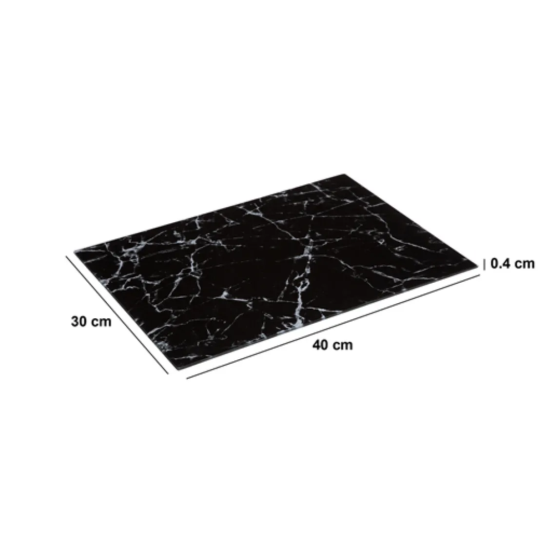 5five Planche à découper 40x30cm, Verre