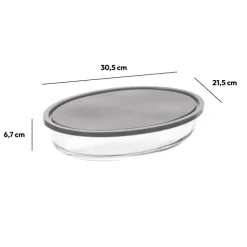 5five Plat ovale avec couvercle 30x21cm
