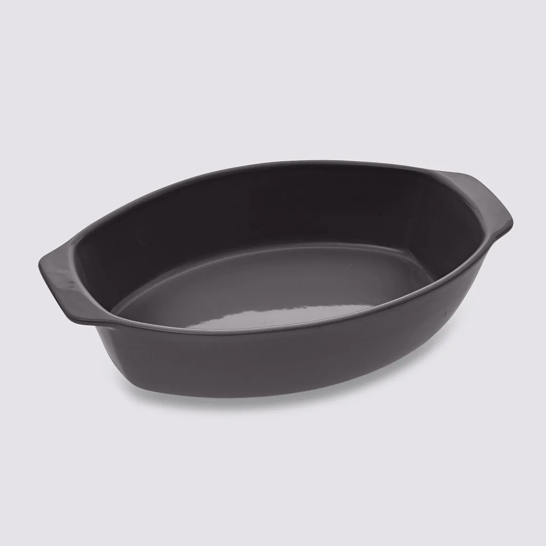 5five Plat ovale 39x24cm , Gris