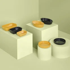 5five Plat rectangulaire 25x16cm, Gris