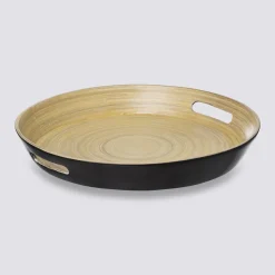 5five Plateau bambou 42cm, Gris charbon