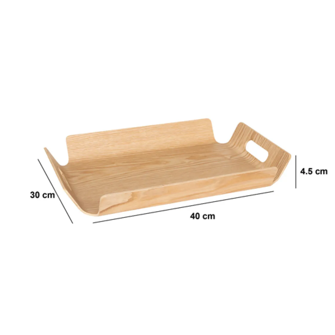 5five Plateau en bois design 40x30 cm