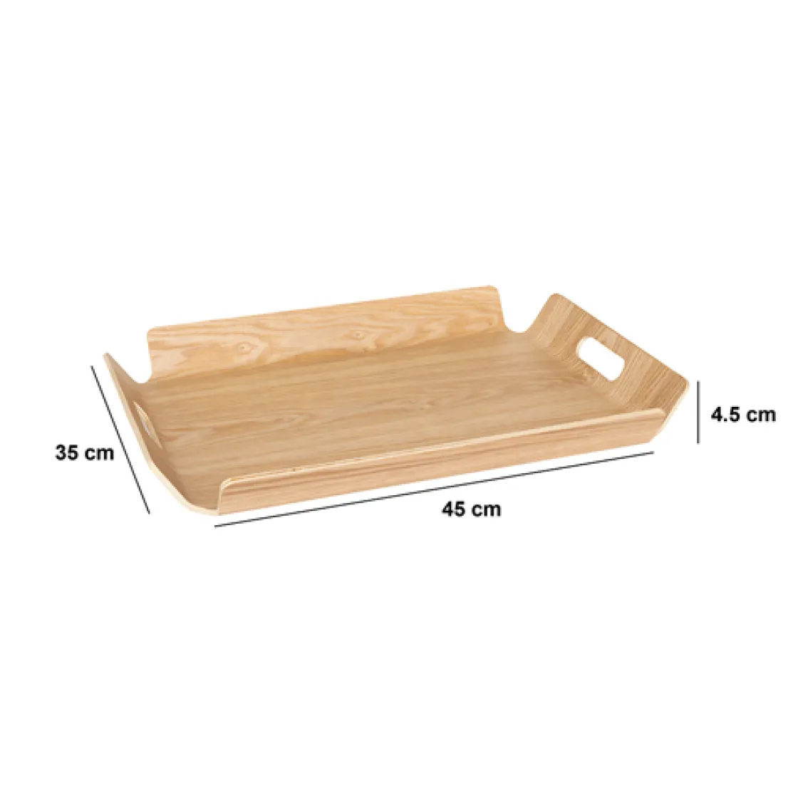 5five Plateau en bois design 45x35 cm