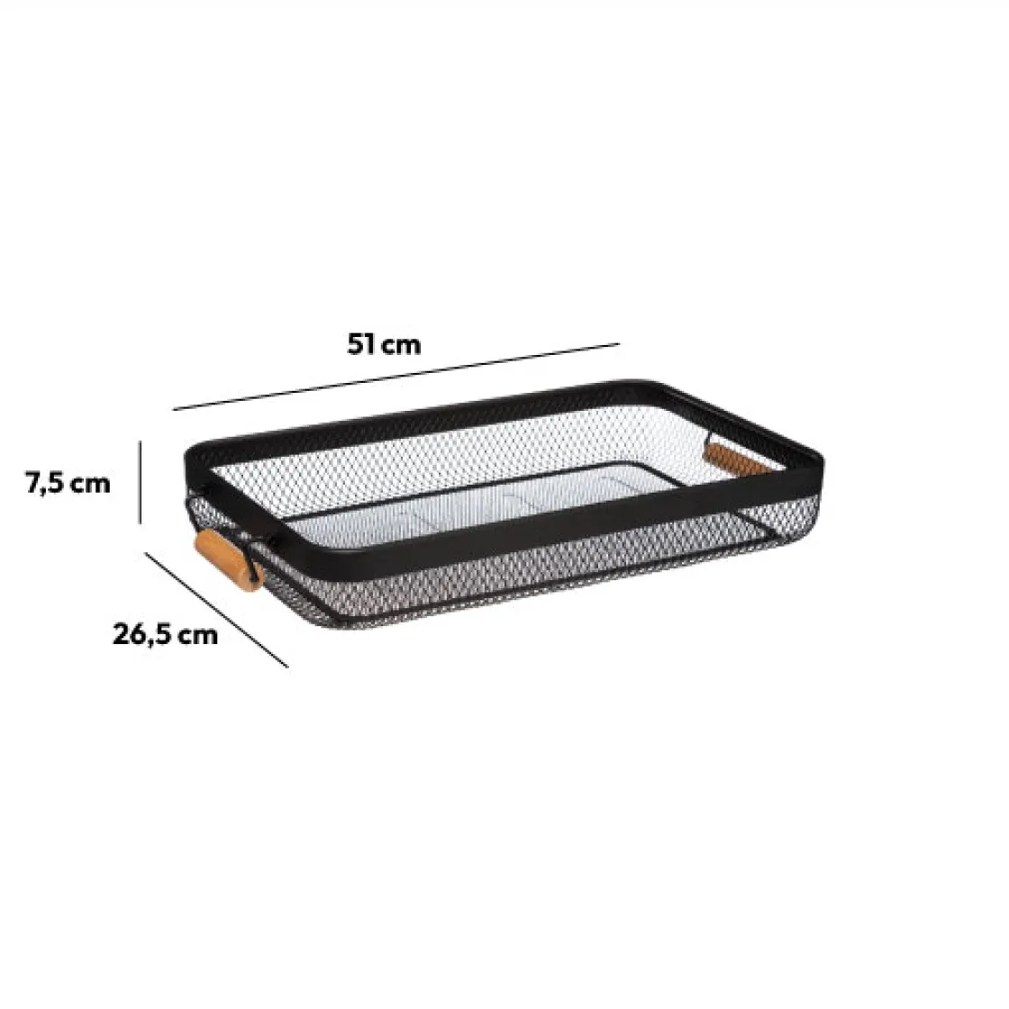 5five Plateau métal 43x26cm