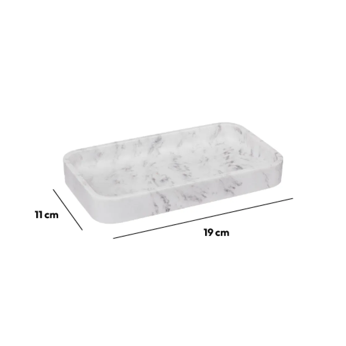 5five Plateau rectangulaire, Effet marbre