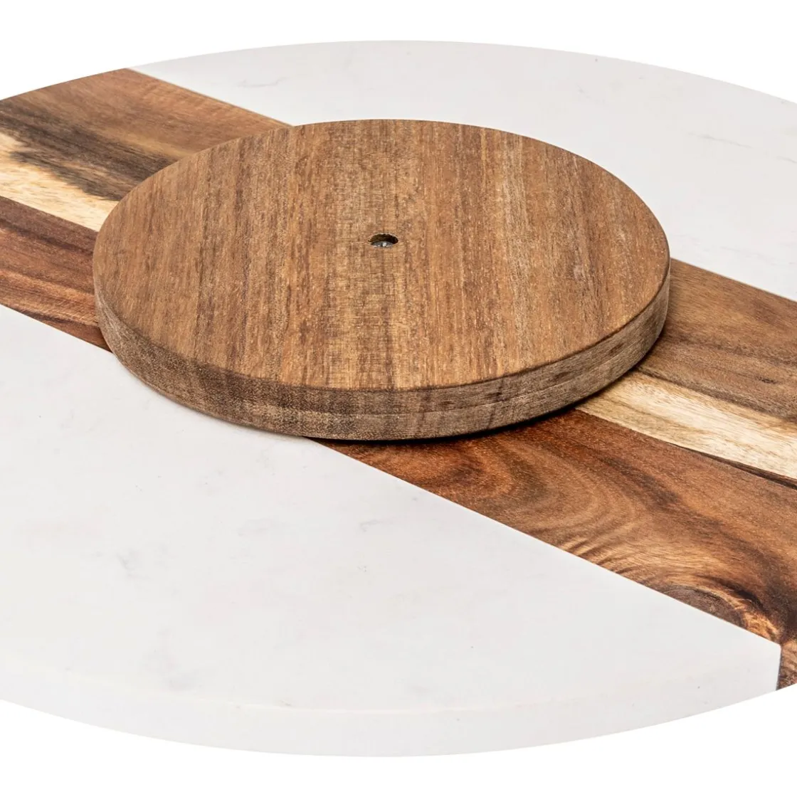 5five Plateau tournant rond 35cm, Acacia