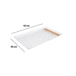 5five Plateau 45x30 cm, Blanc