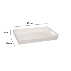 5five Plateau 45x30 cm, Blanc