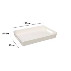 5five Plateau 35x25 cm, Blanc