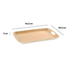 5five Plateau 46x31cm, Effet bambou