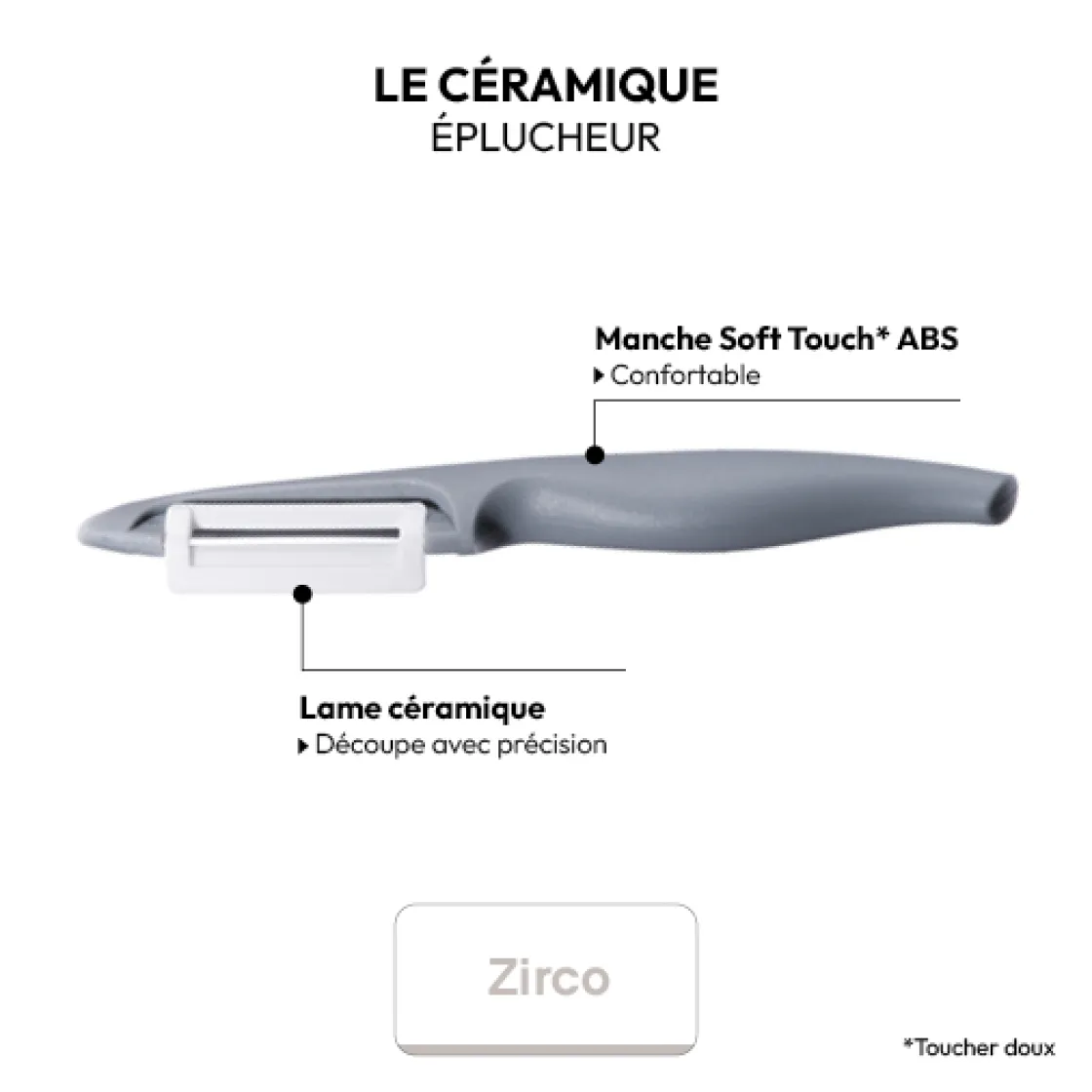 5five Éplucheur en céramique