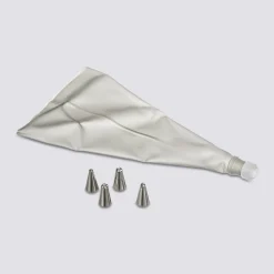 5five Poche à douilles avec 4 douilles, inox