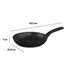 5five Poêle Aluminium forgé, 24 cm