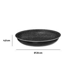 5five Poêle Aluminium pressé, 26 cm