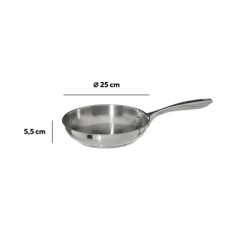 5five Poêle Inox, 24 cm