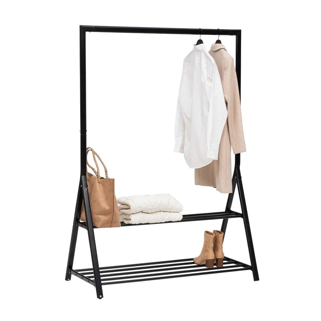 5five Portant à vêtements 2 niveaux métal